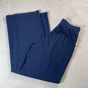 Halara Women’s Size Small Pull On Navy Pants Wide Leg High Rise NWT